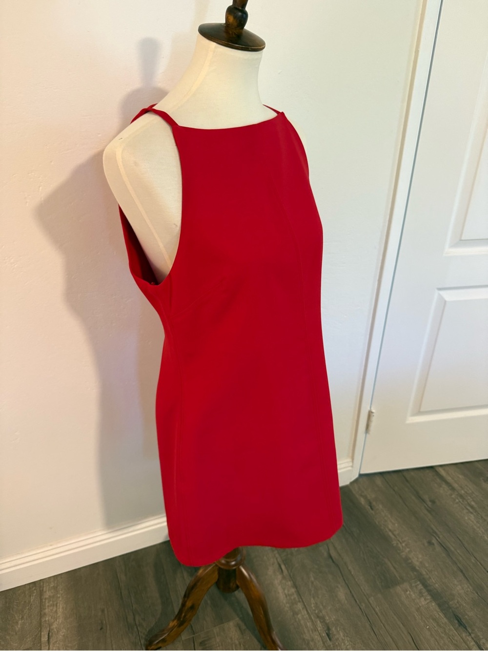 Zara Red Sleeveless Shift Dress